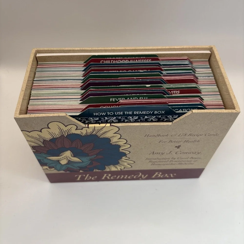 Vintage The Remedy Box Handbook 178 Recipe Cards Better Health Amy J Conway 1994